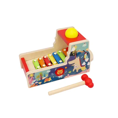 Music Enlightenment Wooden Puzzle Blocks - Montessori Early Education Puzzle Toys