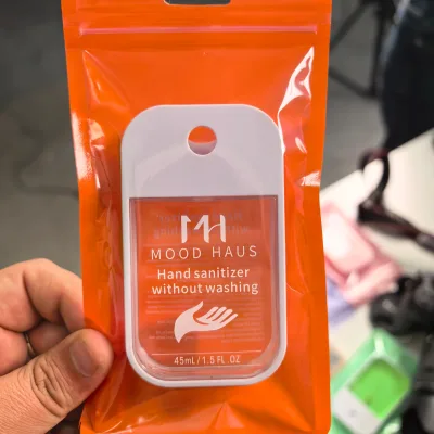 Pocket Mini Hand Sanitizer Touch Spray 38/45ml 50%-80% Active Ingredient Custom Color & Logo OEM/ODM
