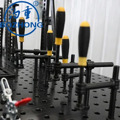 180 Degree Spiral Clamp Fixture for D16 D28 3D Flexible Welding Table Quick Screw Compactor