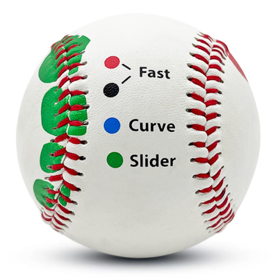 Training Baseball with Finger Placement Markers ,Split Leather Baseball Training for Teenagers Beginners to Learn