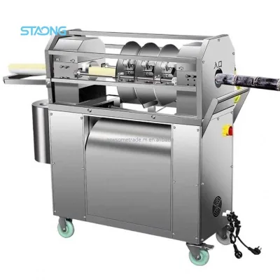 Commercial Electric Multifunctional Sugarcane Peeling Machine 750W for Fruits & Vegetables Processing