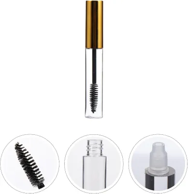 High Quality Empty Mascara Tubes With Brush Wands and Rubber Inserts for Eyelash Cream Eyelash Cream Container Bottle