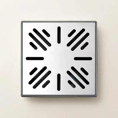 Luxury Rose Gold Stainless Steel Square Shower Drain Decorative Pattern Cover for Home Decoration