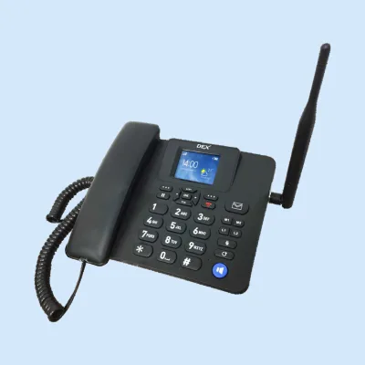 Three-Party Voice Conference 4G Sim Card Slot Phone 1000mAh Battery Type-C 2.4 Inch Color Screen Call Cordless Telephone