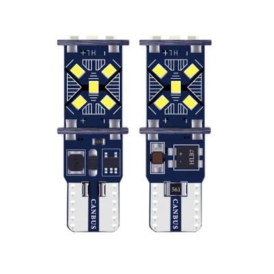 T10 LED 15SMD 2016 Led Bulbs Wholesale White Red Amber T10 Led Canbus Car Bulbs