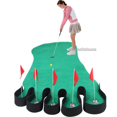 New Design Golf Mat Putting Training Aid Indoor and Outdoor Practice Golf Putting Golf Green