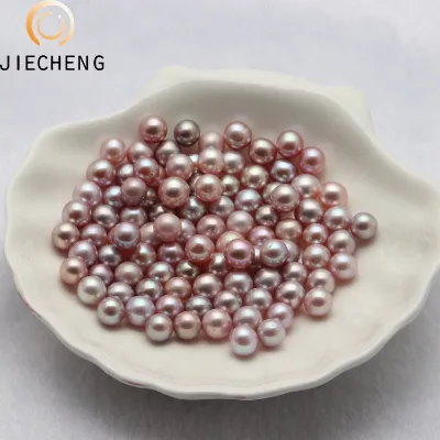 Wholesale 6-7mm 3a No Hole Round Pearl Freshwater Loose Cultured Pearls Beads