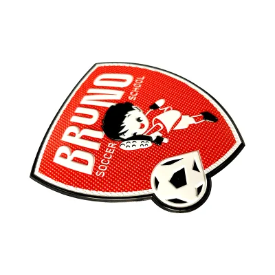 Wholesale Custom High-Density 3D Embossed Silicone Sports Patch Hot Stamping Mesh Fabric Designer Logo Rubber Custom Badges