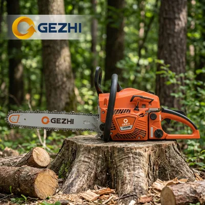 Gezhi High Power Two-Stroke Gasoline Chainsaw Original Logging Machine, 22 Inch Guide Bar