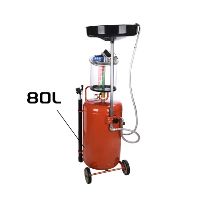 Wholesale 80L Pressured Oil Drain Tank Pump Vacuum Oil Lift Drainer Waste Oil Drainer Collector Equipment Fast Delivery