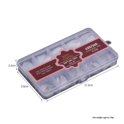 For Bestseller Ultra-thin Seamless Trapezoid Nail Tips; Matte Glue-free Press-on Nailsfactory Direct Short Length Starry