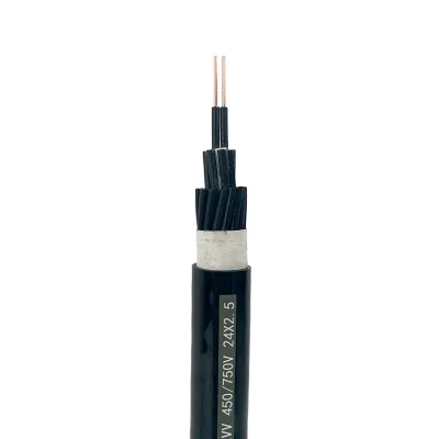 Factory Supply Reliable GUDA ZR-KVV-2 4 7 10 14 Core 2.5mm Retardant KVV Control PVC Cable Copper Wire 450/750V for Signal