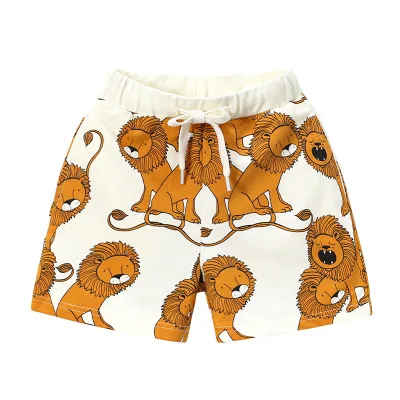 Customizable Cartoon Printing Shorts in Summer French Terry Kids Fashion Boys Shorts