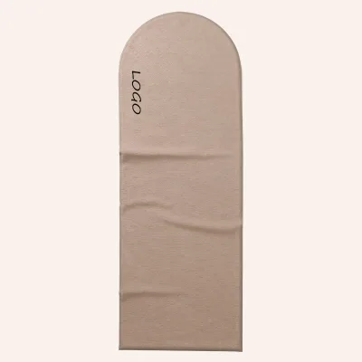 Custom Logo Microfiber Yoga Towel Silicone Non Slip Sweat Fitness Mat Custom Size Shape Home Gym Yoga Workout Portable