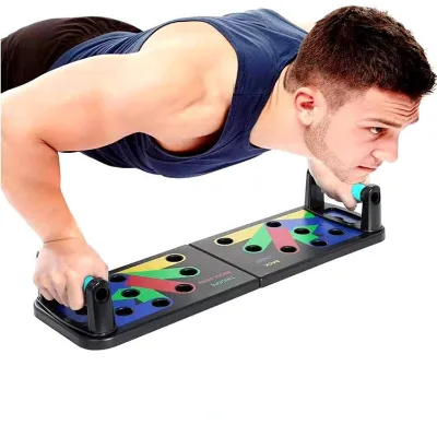 PP Plastic Push up Board for Home Gym Workout, 14 in 1 Muscle Building Plate with Custom Logo