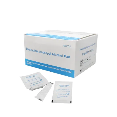 OEM Private Label CE Marked Disposable Antiseptic Nonwoven 2% Chlorhexidine Gluconate 70% IPA Alcohol Wipes Pad for Skin