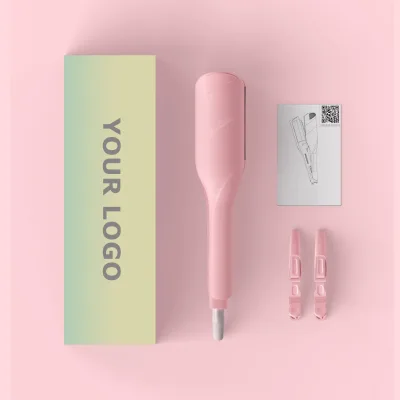 Portable Travel Ceramic Hair Curler PTC Heating LED Display Electric ROHS Certified 180-220 Control Salon-Quality Wave Styler