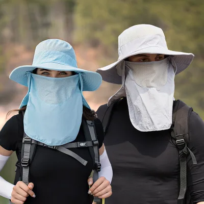 Women Men Sun Hat UPF 50+ Wide Brim Sunscreen Visor Unisex Sun Protection Cap W/12 Neck Flap Sun Shade Hat for Girl Lady