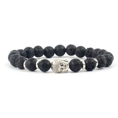 Buddha head bracelet Buddhist Prayer Bracelet