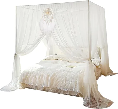 Hot Sale Luxury Large Foldable Pop-up Mosquito Net Beautiful Bed Canopy for Portable Use