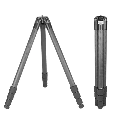 Lightweight Portable Carbon Fiber Tripod Foldable Extendable Heavy Duty Photography and Video Camera Tripod