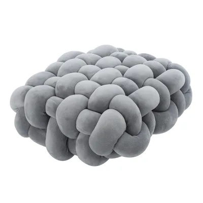 New Wholesales Floor Soft Pillow Cushion Custom Chunky Hand Knitted Throw Cushion Pillow
