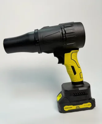 21V DIY Turbo Fan Cordless Dust Blower Stable Powerful Leaf Blower Air Output 500-600G 1 Battery 2000mah