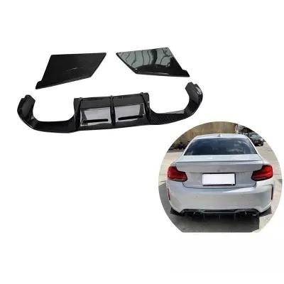 High Quality Carbon Fiber Rear Lip Bumper for M2/M2C F87 2016-2019 Refit MTC Style Car Upgrade Exterior Parts