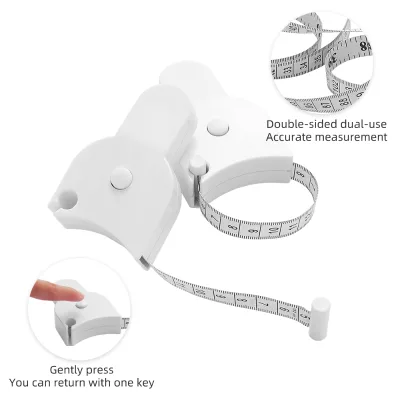 150cm Body Fat Weight Loss Measure Caliper Measuring Tape Gauging Tool Retractable Ruler for Fitness Accurate Tool