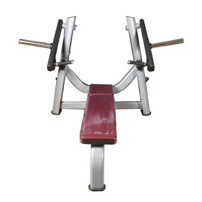 Hot Sale Steel Flat Chest Press Strength Machine Plate Loaded Horizontal Bench Press Gym Equipment 2.5mm Thick Tube 2t Ranao