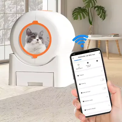 Factory New Self Cleaning Litter Box App Control Low Noise Smart Cat Electric Toilet Odor Removal Large Automatic Cat Litter Box