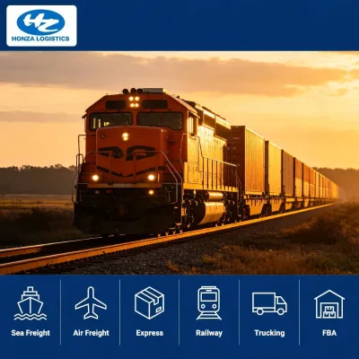 China Export Pallet Cargo Railroad Freight Express Trucking Door Delivery Shipping Agent Last Mile 24/7 Support Dangerous Goods