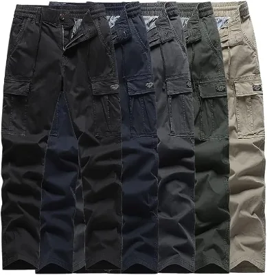 Wholesale Custom Men's Cargo Pants Casual Straight Style With Spandex and Canvas Fabric Tailor-Made Short Cargo Pants