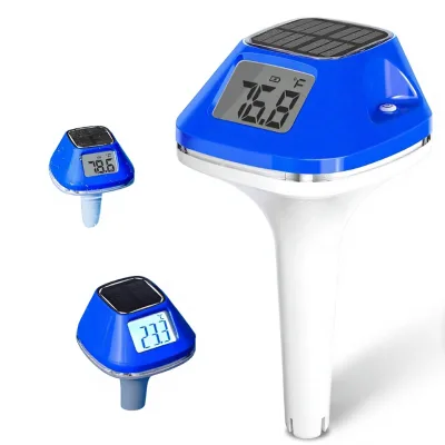 Pircaath 2026 Next-Gen Solar Pool Thermometer Floating Easy Read Digital Extra-Large Backlit LCD Screen Rope IP68 Pools