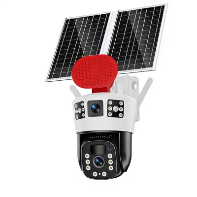 Outdoor Solar Powered Camera No Power No Network Home Monitor Remote Mobile Phone Night Vision HD 360 Night Vision Voice