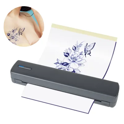Portable A4 Thermal Printer Factory OEM Mini Tattoo Transfer Machine Interface IOS/Android Compatible