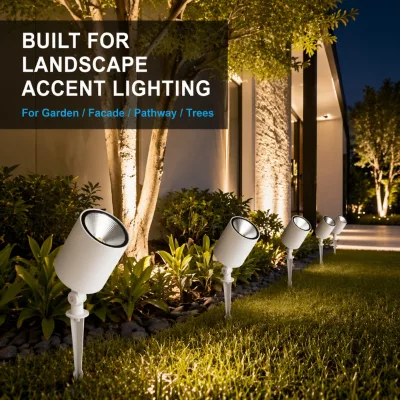 Commercial Project COB Ground Spike LED Flood Light 10W 30W 60W IP65 Rated Spotlight for Outdoor Park Yard Sightseeing Corridor