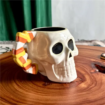 Punk Style Skeleton Mug Halloween Suguar Skull Cup