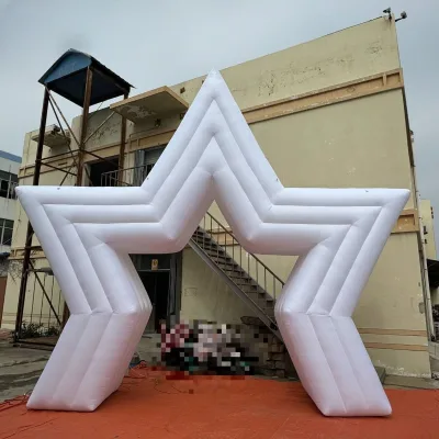 High Inflatable Star Arch Custom Color Inflatable Entrance Arch High Quality Inflatable White Arch