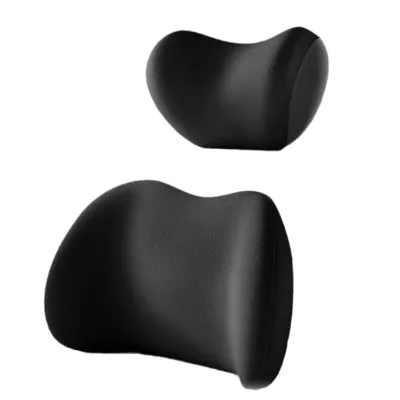 High Quality Luxury Suede Car Headrest Pillow Waist Back Suppo Neck Pillows for Car