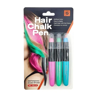 Temporary Color Kids Hair Dye Hair Chalk Pen Set for Hair Washable Crayon Set