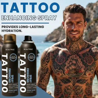 Factory Wholesale Men Tattoo Color Booster Spray Coconut Woods Fragrance Vegan Aftercare Hydration Mist Private Label OEM