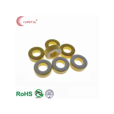 Factory Direct Sales Ring Products of Various Sizes Yellow White Iron Powder Core Ring Toroid Core Ferrite Ring