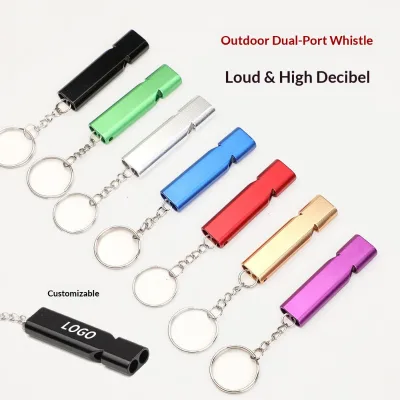 Aluminum Survival Whistle for Hiking Camping, High-Frequency Loud
