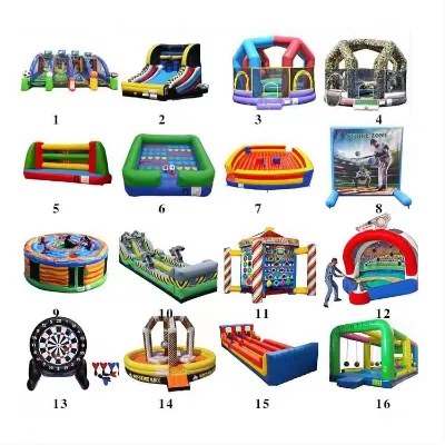 Outdoor 4 in 1 Carnival Inflatable Games Ring Toss Game Inflatable Baseball Game for Even