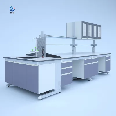 Factory Direct Sales Lab Physical Chemistry Medical Lab Furniture Lab Table With Reagent Shelf Drawer