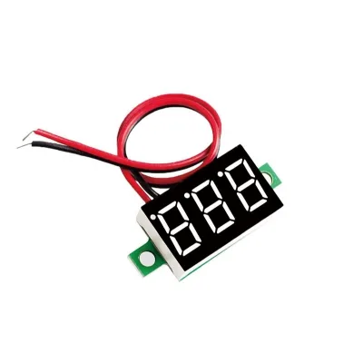Two-wire Voltmeter 0.36inch DC4.5V30V 4.5-120V DC Voltmeter Head Motorcycle Voltmeter Display Meter
