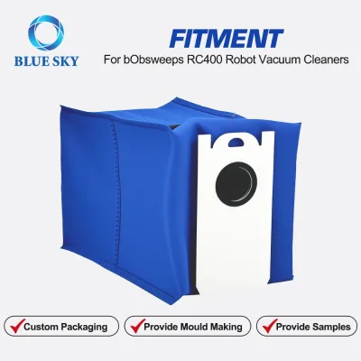4.6L Large Capacity Robot Vacuum Dust Bags Replacement Compatible with BObsweep RC400 Self Emptying Vacuum Cleaner Parts
