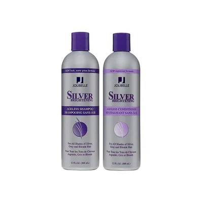 Silver Brightening Purple Shampoo Conditioner Set for Grey Blonde Hair Care No Yellow OEM