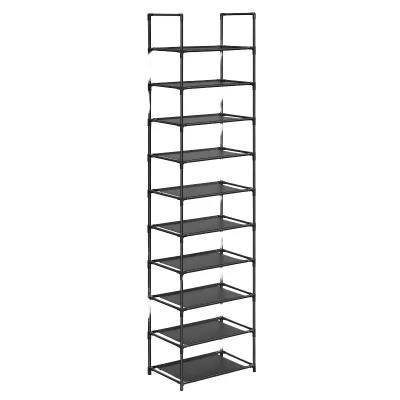 Foldable 5-Layer Oxford Shoe Rack with Simple Assembly for Household Floor Storage